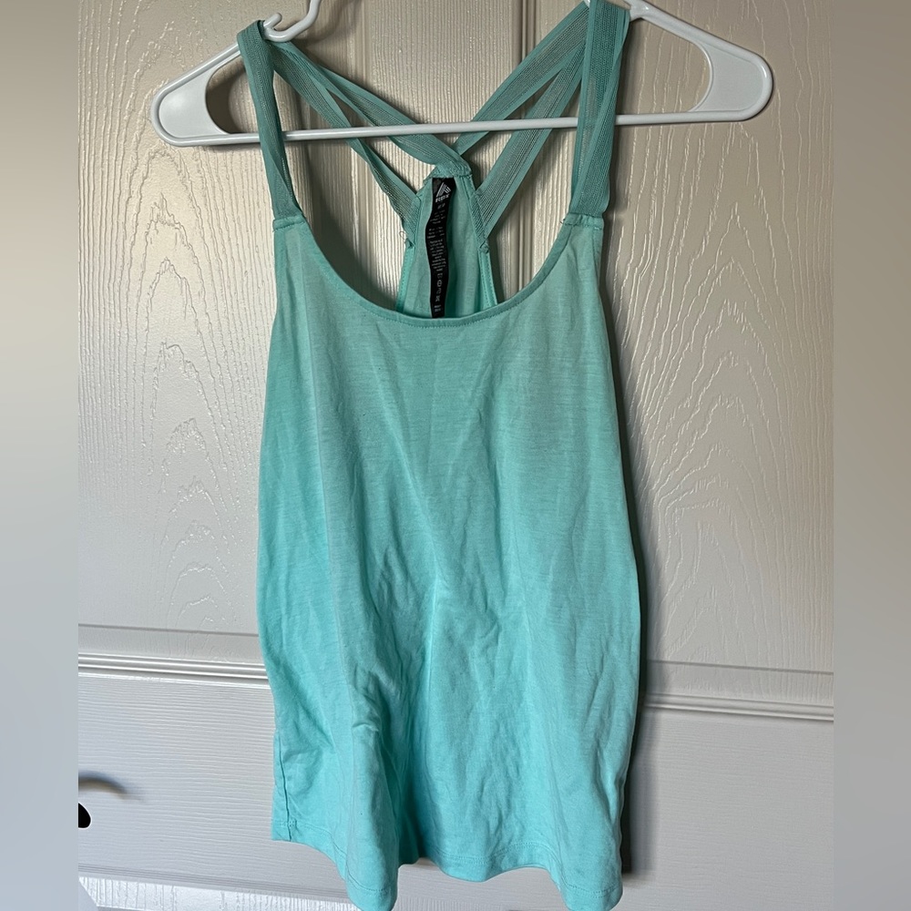 Blue workout top